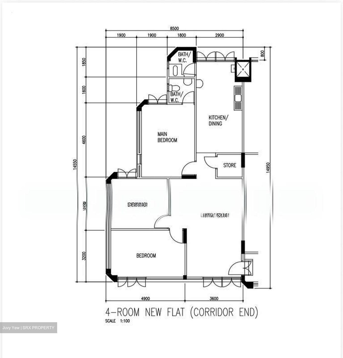 Blk 248 Jurong East Street 24 (Jurong East), HDB 4 Rooms #512232861